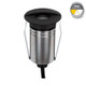 Inground Light 55mm Eyelid Black Stainless Steel 2.5W Tri-CCT 88lm 12/24V IP67 IK10 Inground Light 55mm Eyelid Black Stainless Steel 2.5W Tri-CCT 88lm 12/24V IP67 IK10